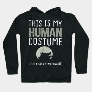 this is my human costume i'm really a werewolf Hoodie